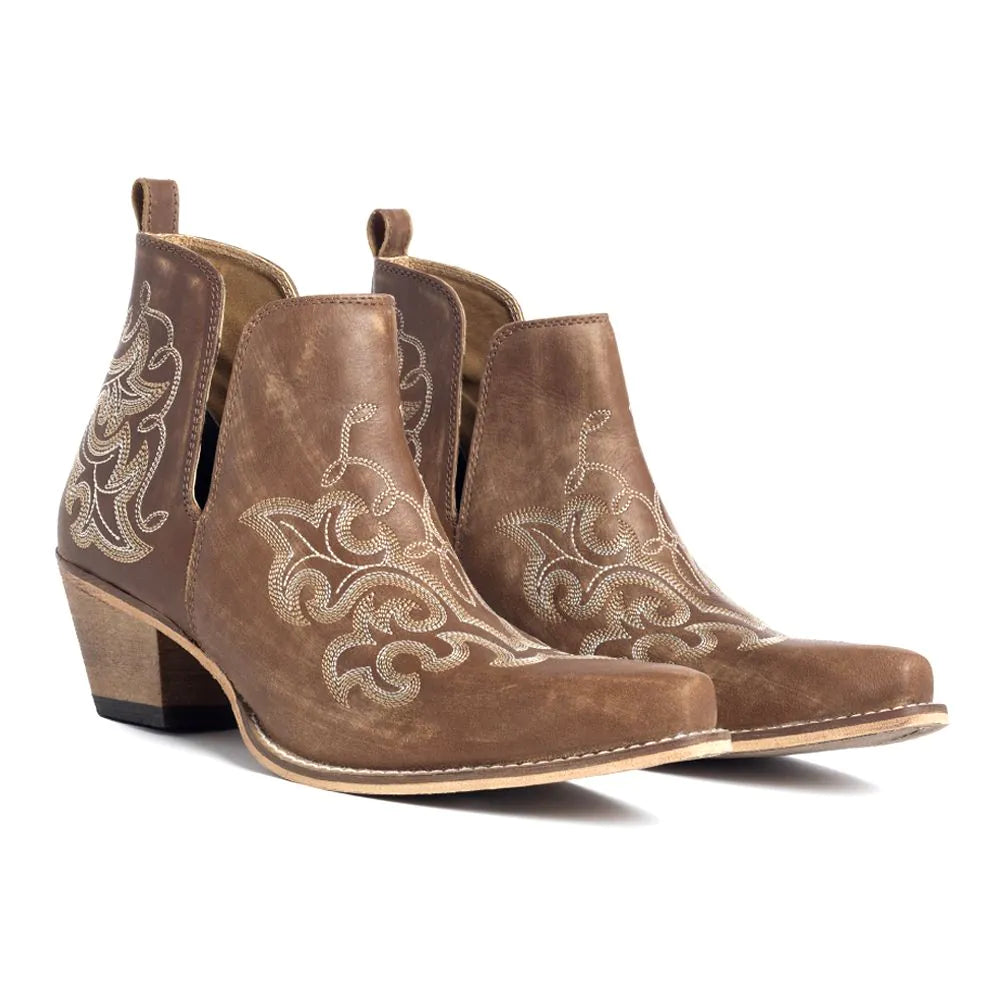 Ponderosa Leather Ankle Boot - Chocolate