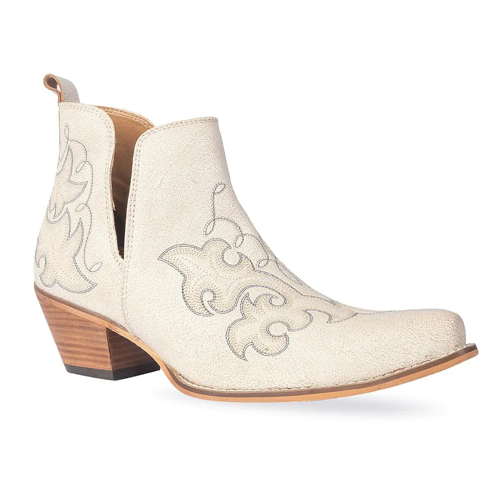 Ponderosa Leather Ankle Boot - Ivory