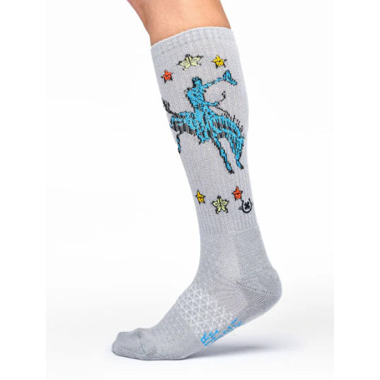 Lucky Chuck Long Live Grey Performance Socks