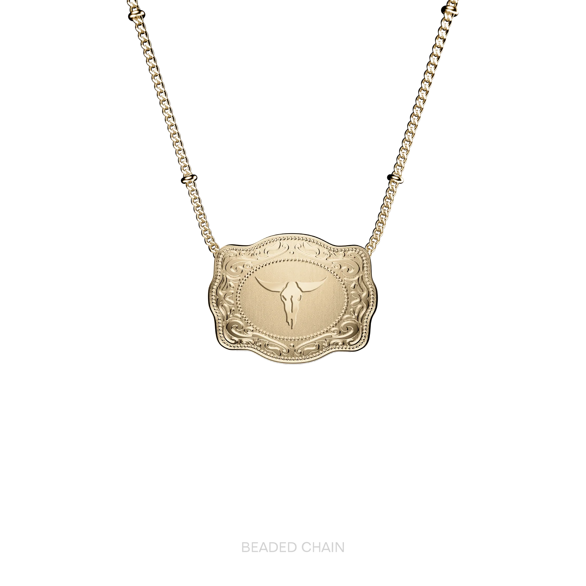 Longhorn Buckle Necklace