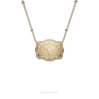 Longhorn Buckle Necklace