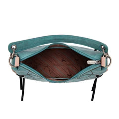 Montana West Concho Crescent Bag - Turqouise