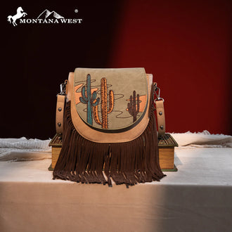 Montana West Cactus Embroidered Crossbody