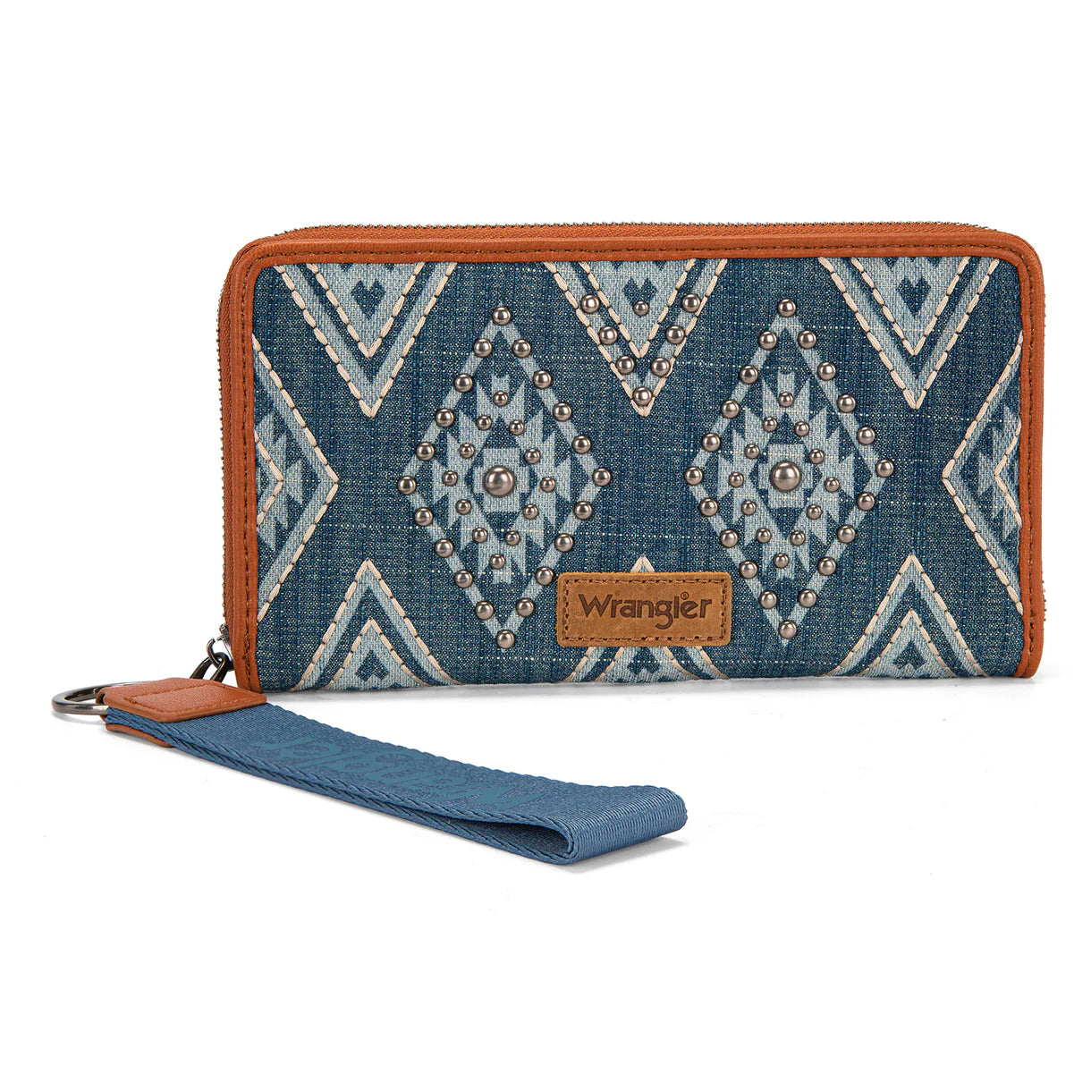 Studded Aztec Wristlet