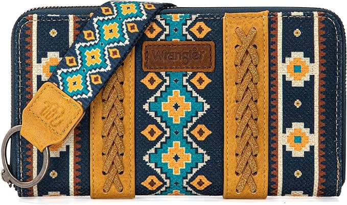 Wrangler Southwestern Print Wallet - Mustard