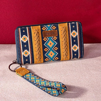 Wrangler Southwestern Print Wallet - Mustard