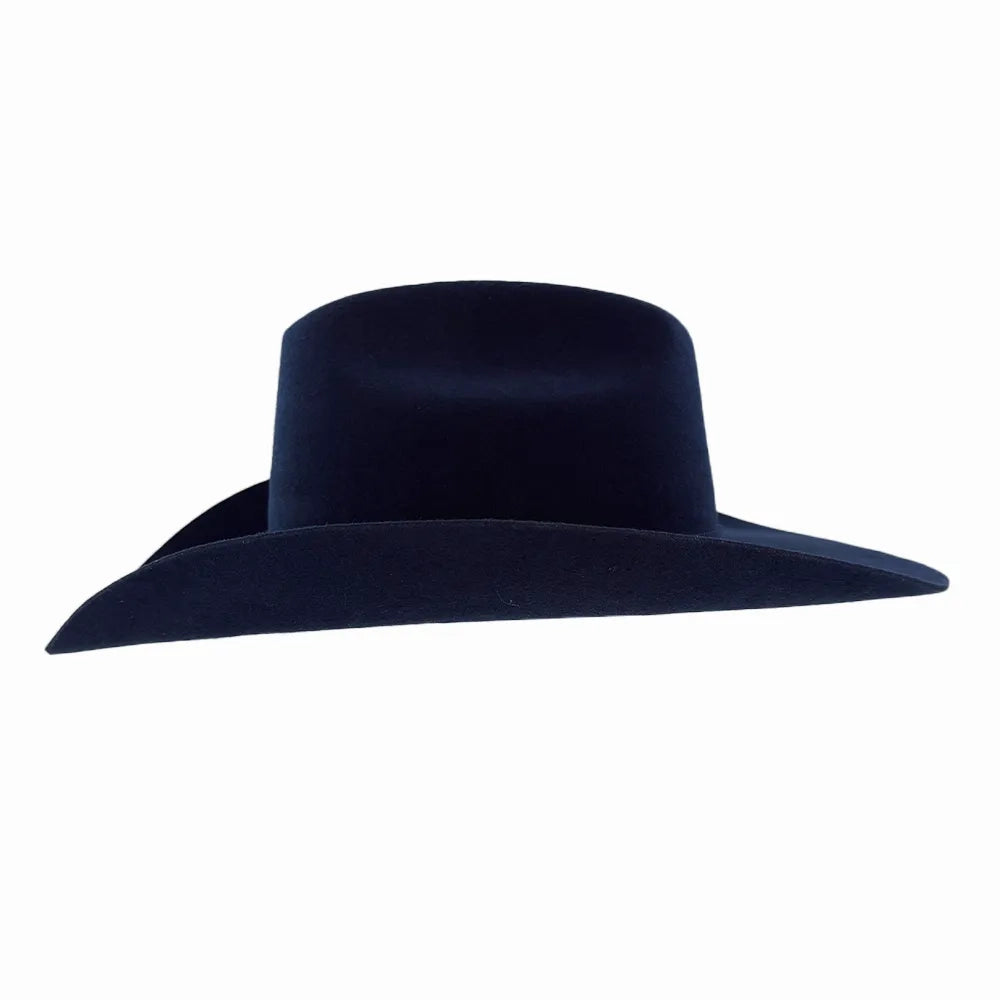 100% Wool Felt Cowboy Hat - Gunslinger Navy