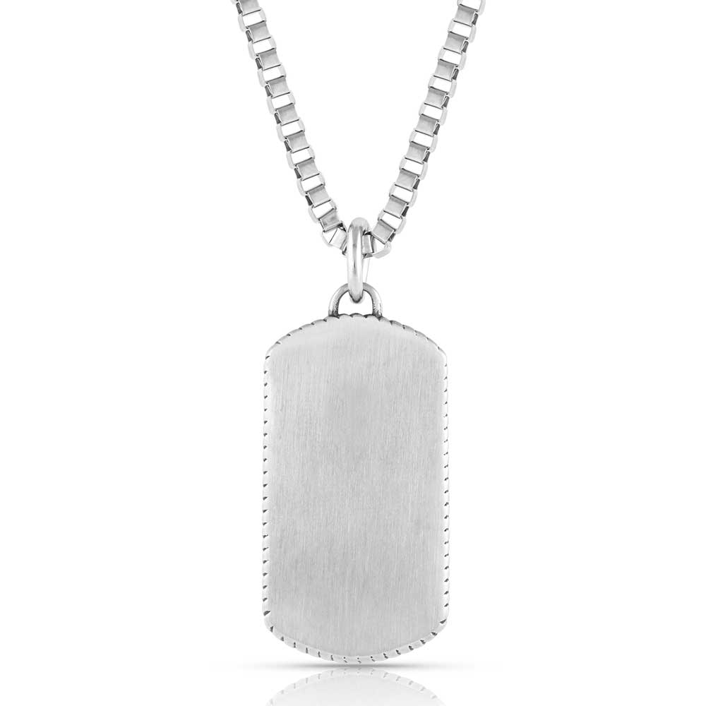 Montana Silversmiths Patriotic Strength Dog Tag Necklace