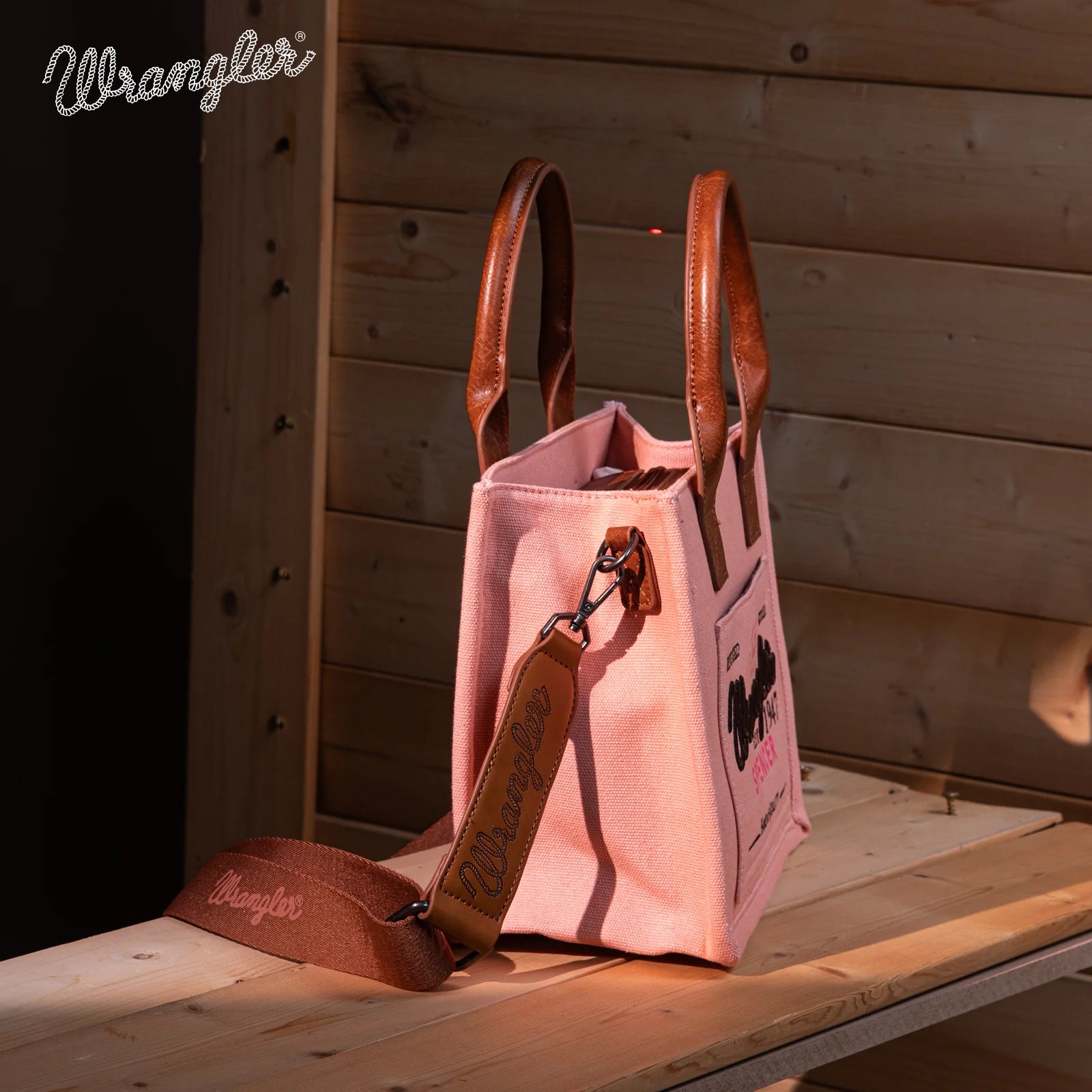 Vintage Wrangler Tote Bag - Pink