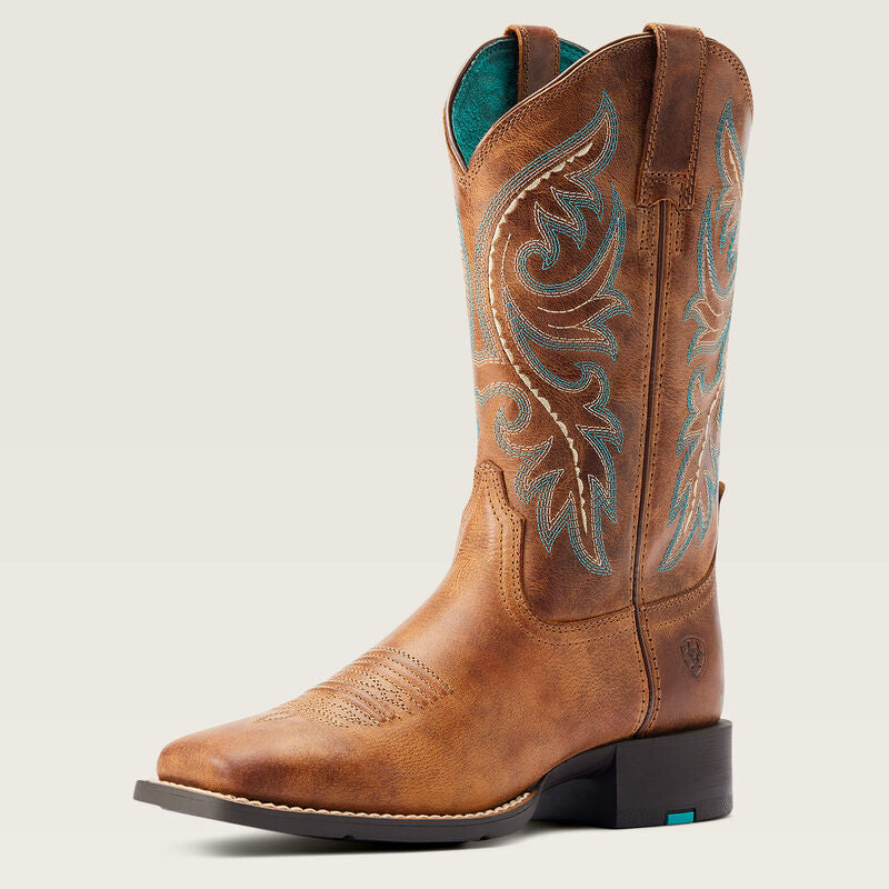 Round Up Back Zip Western Boot