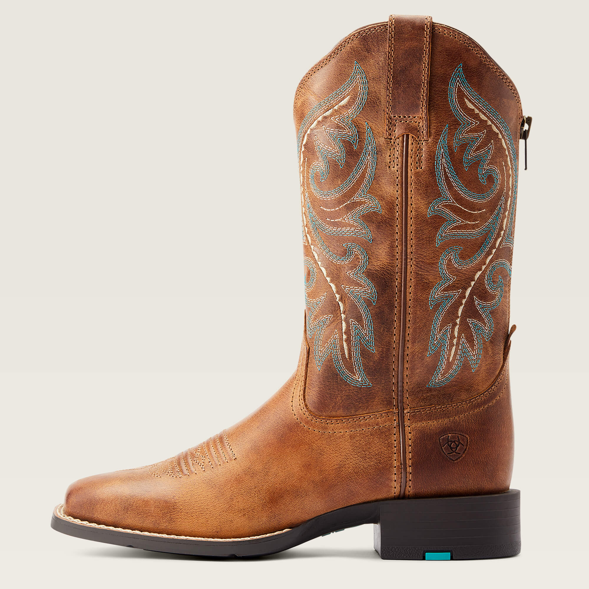 Round Up Back Zip Western Boot