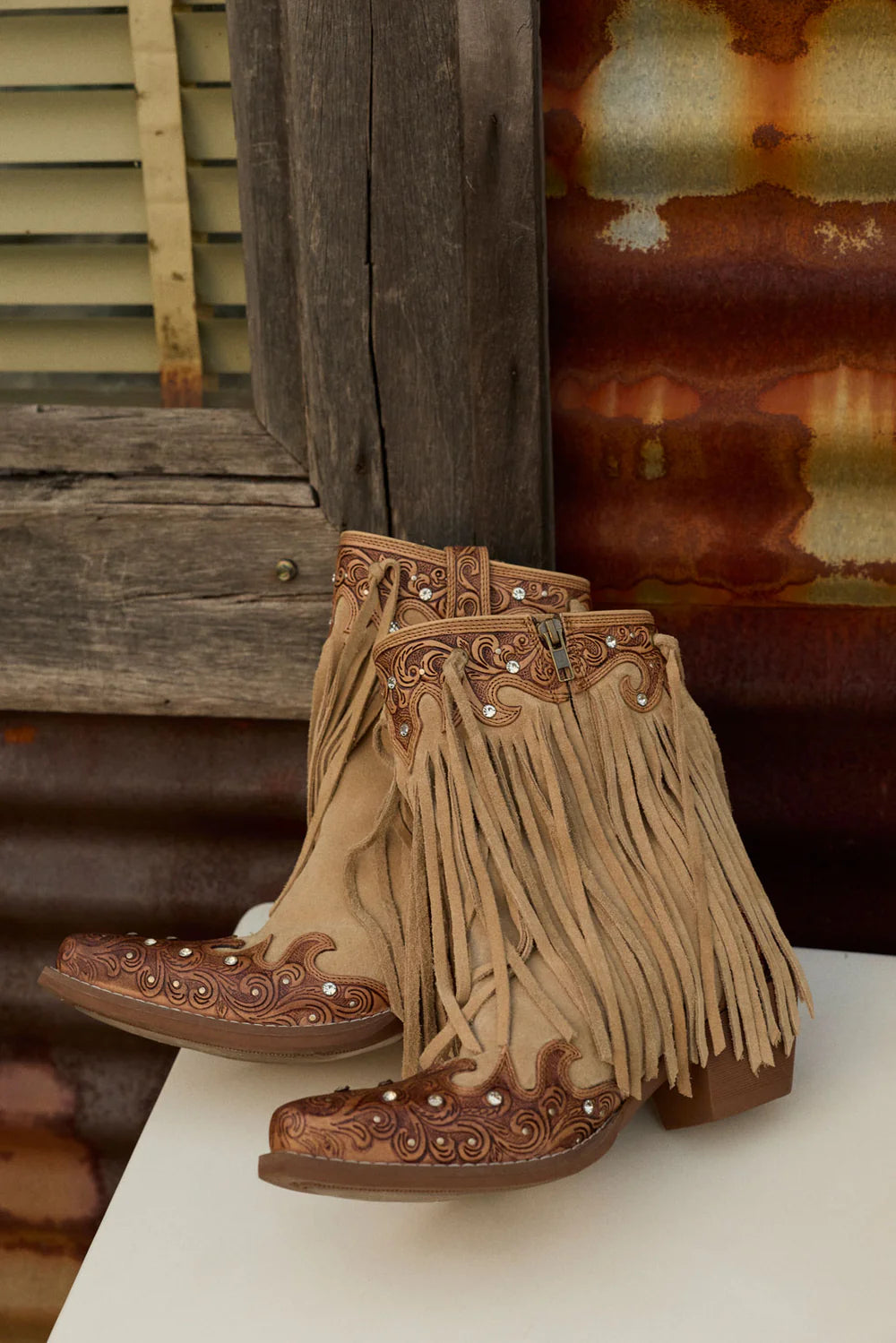 Nashville Nights Fringe Boots
