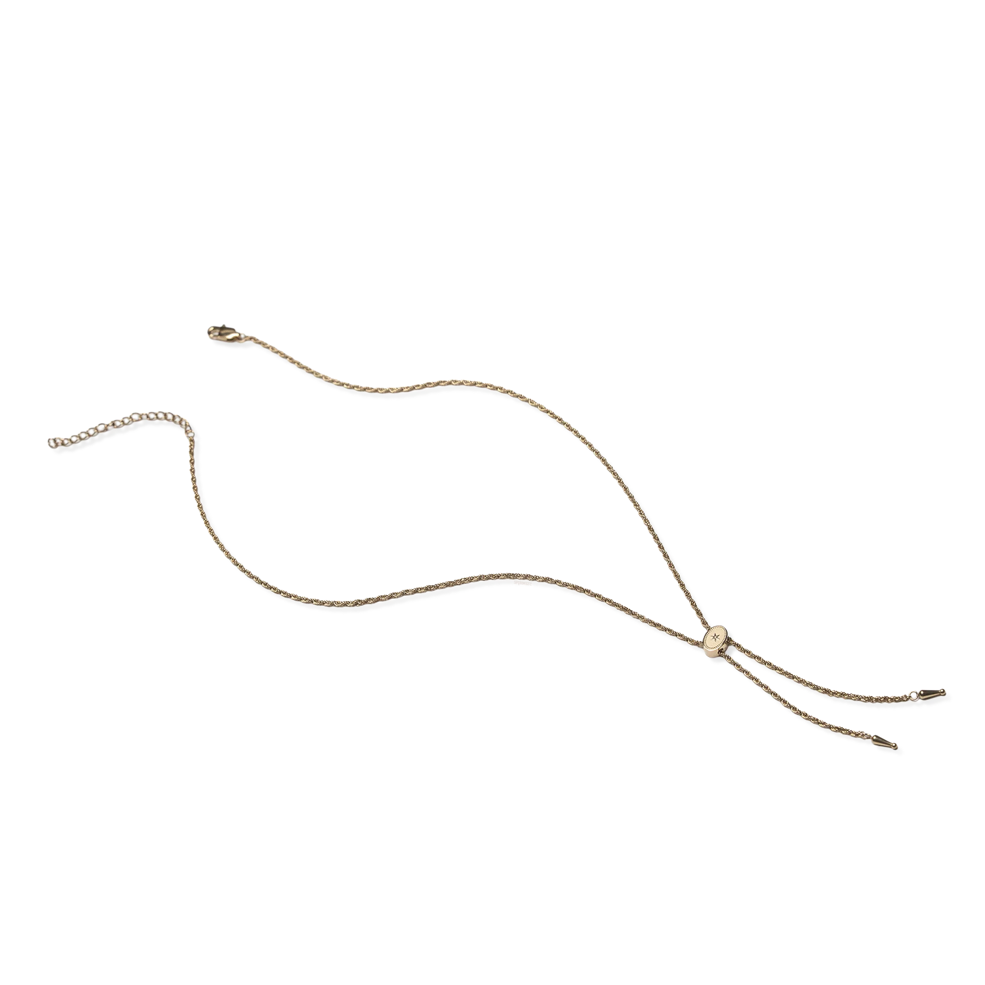 Annley Bolo Tie Necklace - Gold