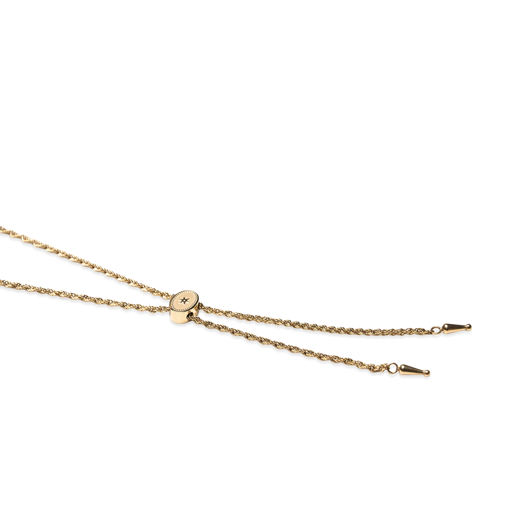 Annley Bolo Tie Necklace - Gold