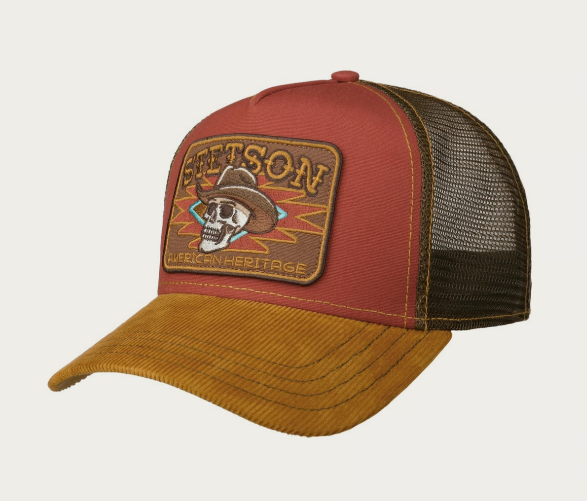 Cowboy Skull Trucker Cap