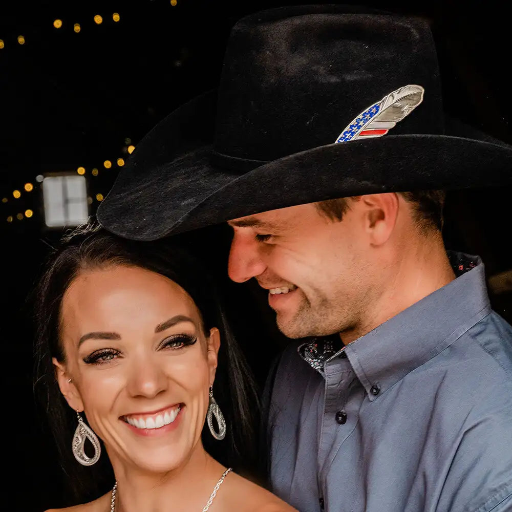 Montana Silversmiths Stars & Stripes Hat Feather