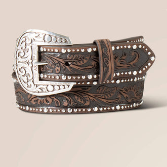 Studded Tooled Embossed Belt