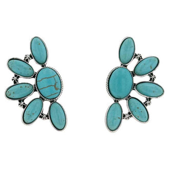 Montana Silversmiths Turquoise Trinket Attitude Earrings