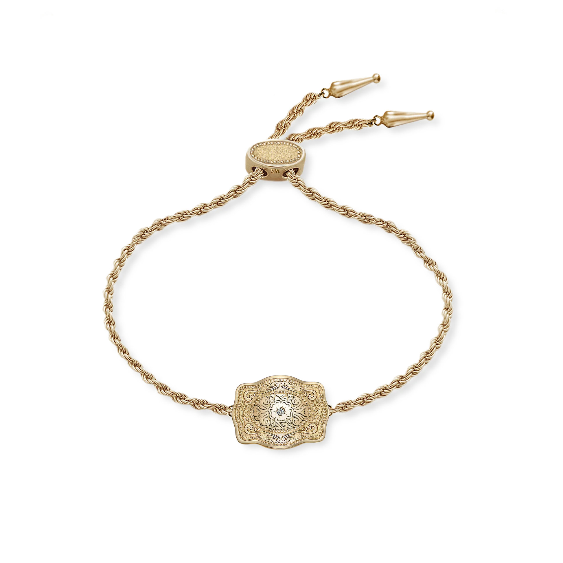 Ultra Mini Belt Buckle Bracelet Amelia Rose (Gold)