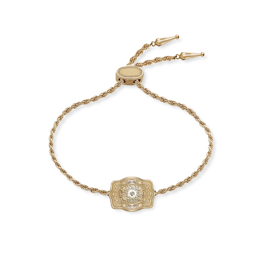 Ultra Mini Belt Buckle Bracelet Amelia Rose (Gold)