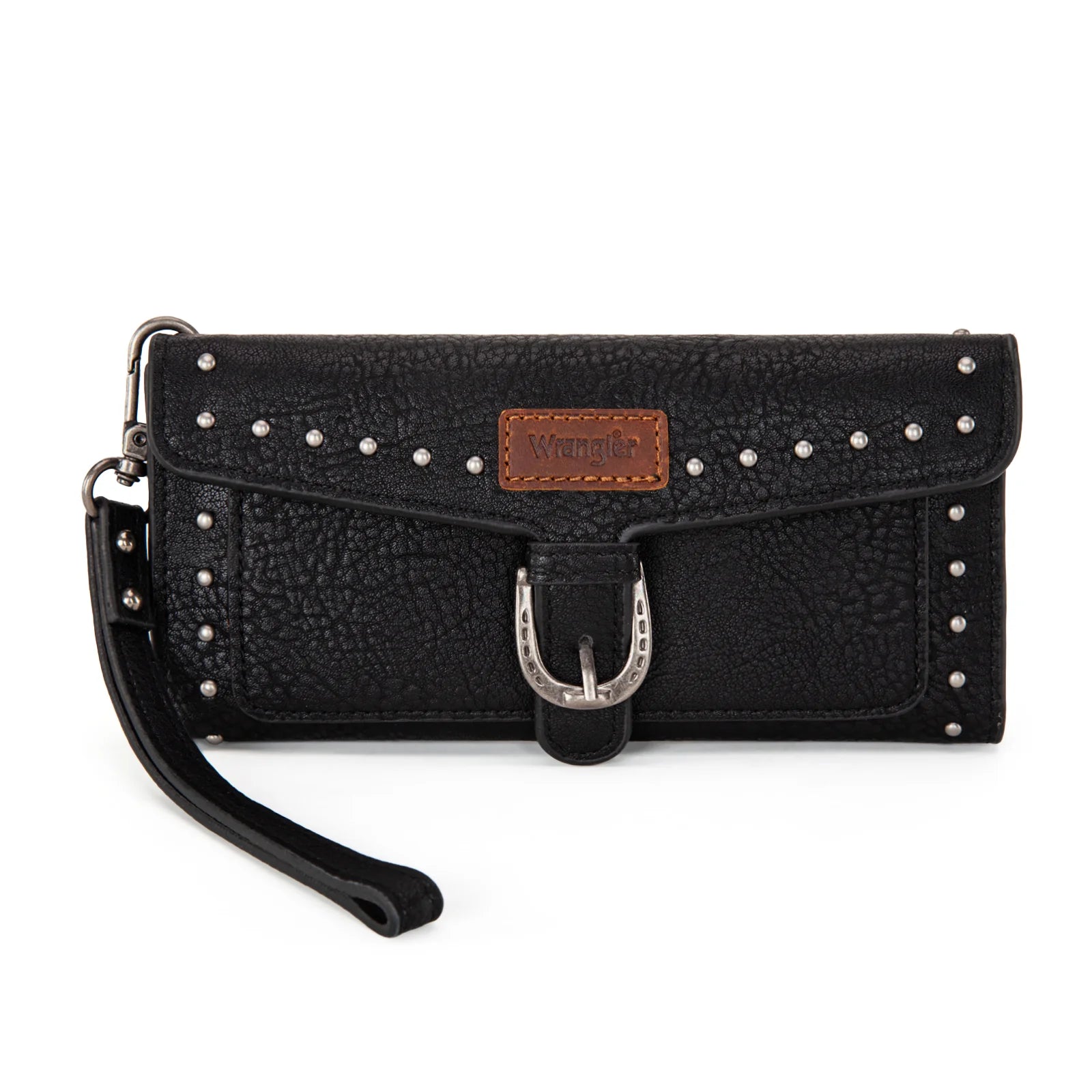 Wrangler Western Tri Fold Wallet/Wristlet - Black