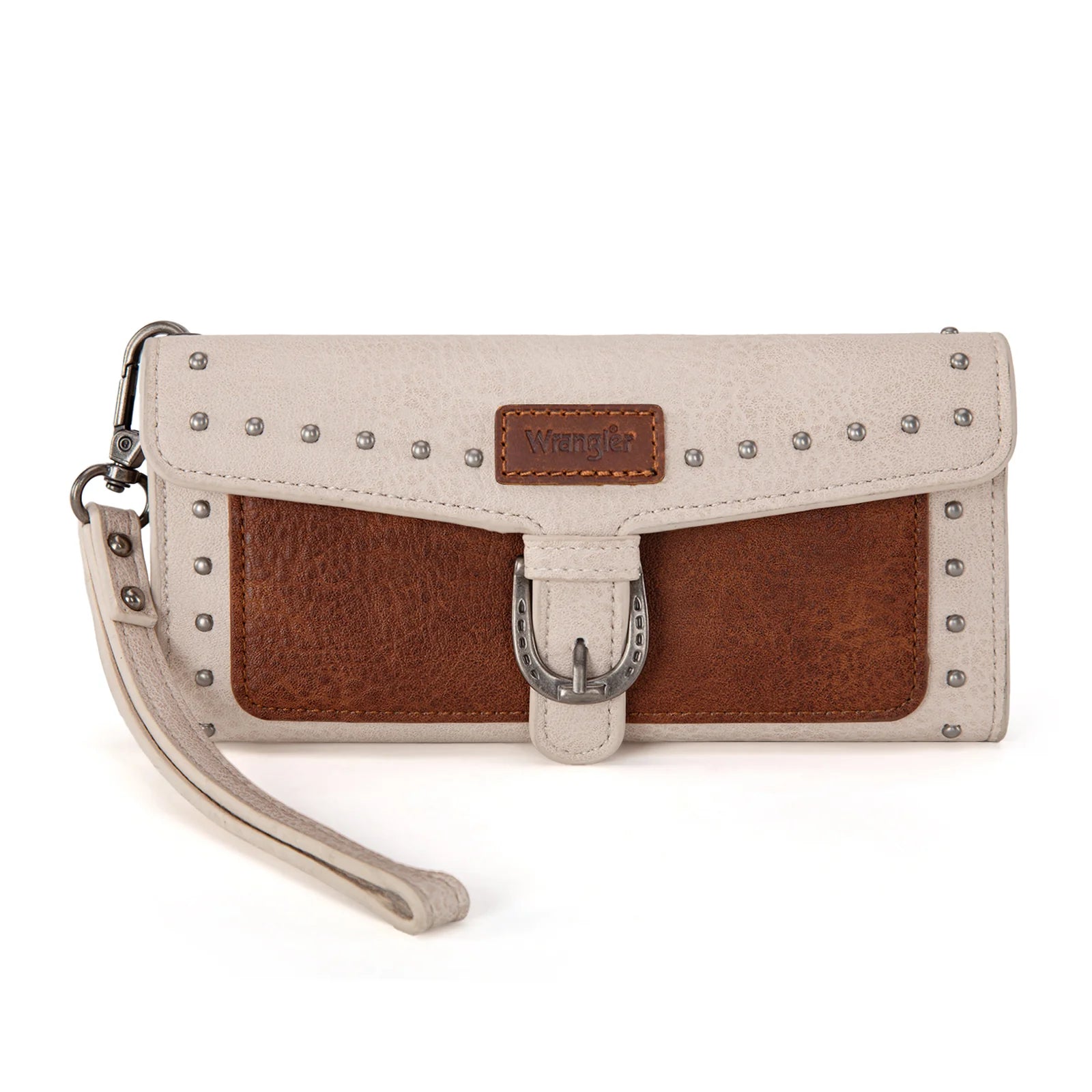 Wrangler Western Tri Fold Wallet/Wristlet - Brown