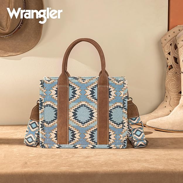 Wrangler Aztec Crossbody Tote - Jean
