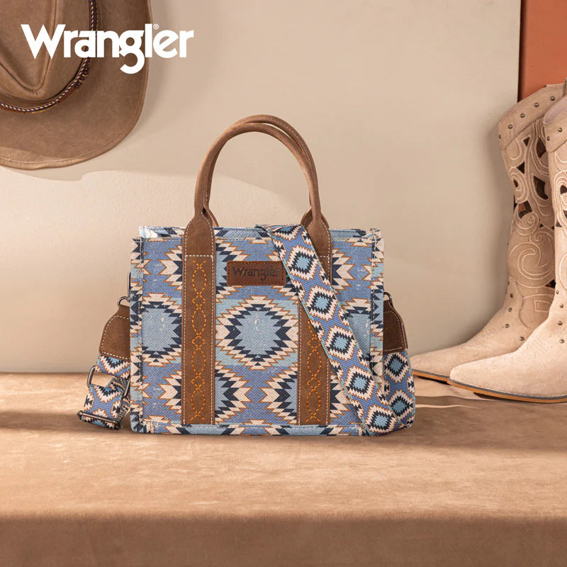 Wrangler Aztec Crossbody Tote - Jean
