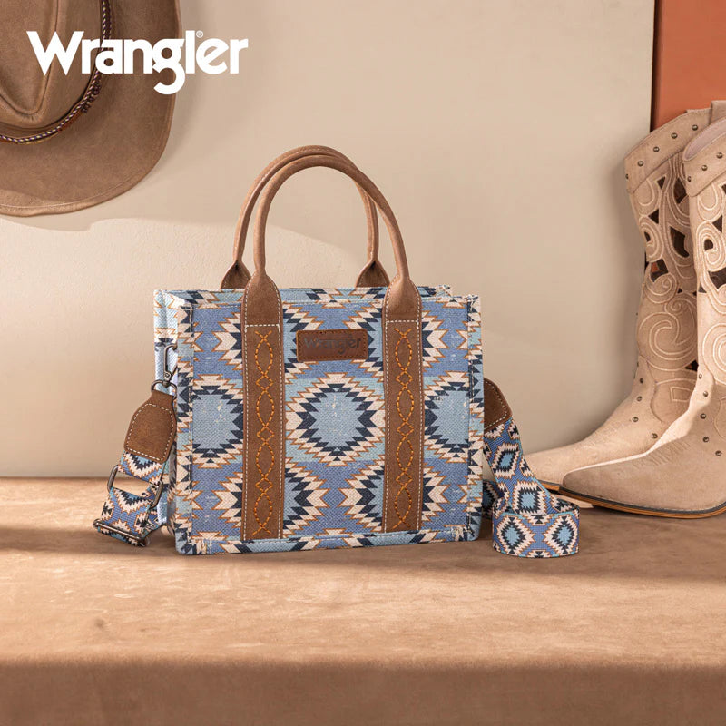Wrangler Aztec Crossbody Tote - Jean