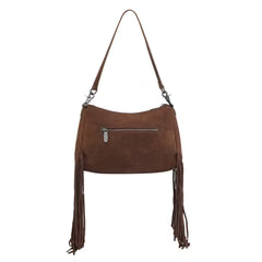 Wrangler Fringe Buckle Hobo Bag - Coffee