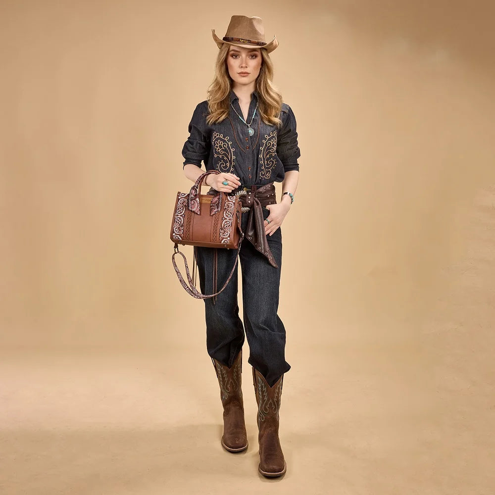 Wrangler Paisley Crossbody Bag