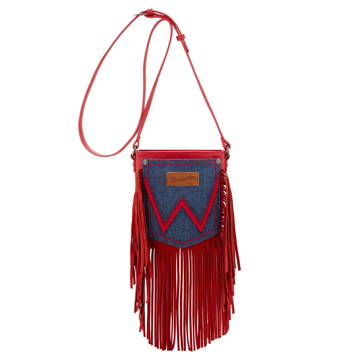 Wrangler Denim Fringe Crossbody Bag