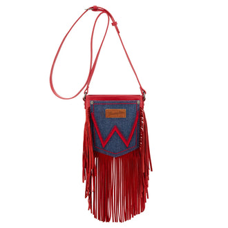 Wrangler Denim Fringe Crossbody Bag