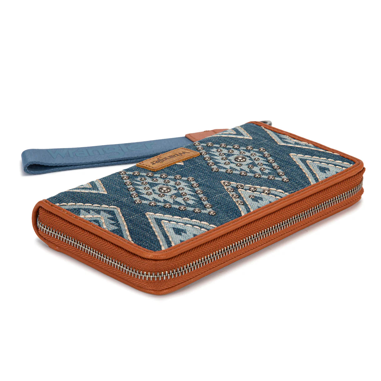 Studded Aztec Wristlet