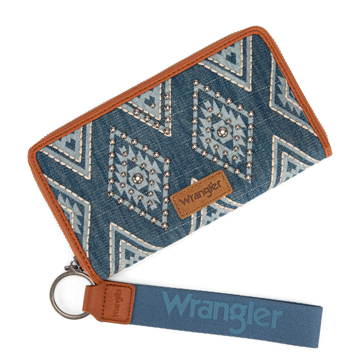 Studded Aztec Wristlet