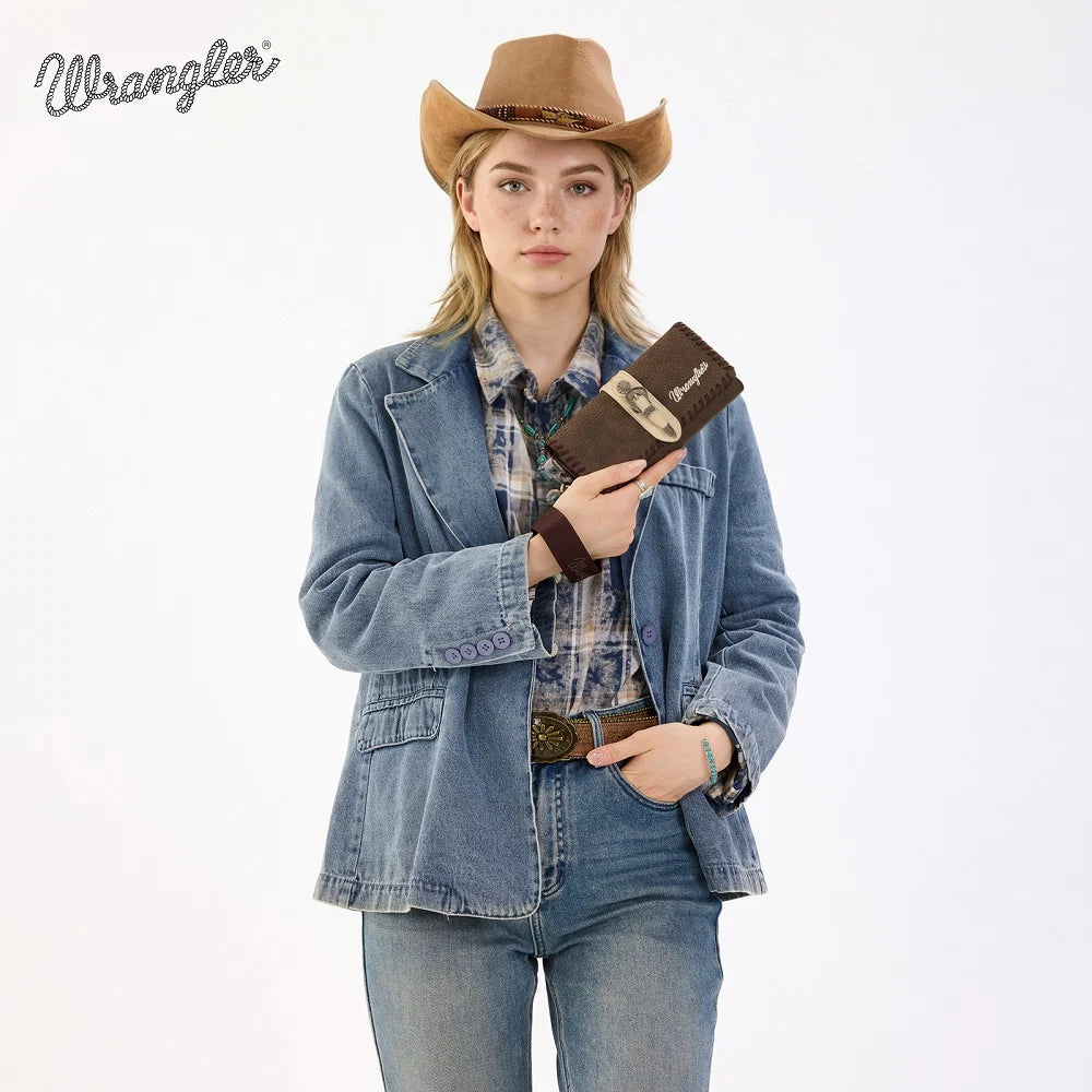 Wrangler Buckle Wristlet Wallet
