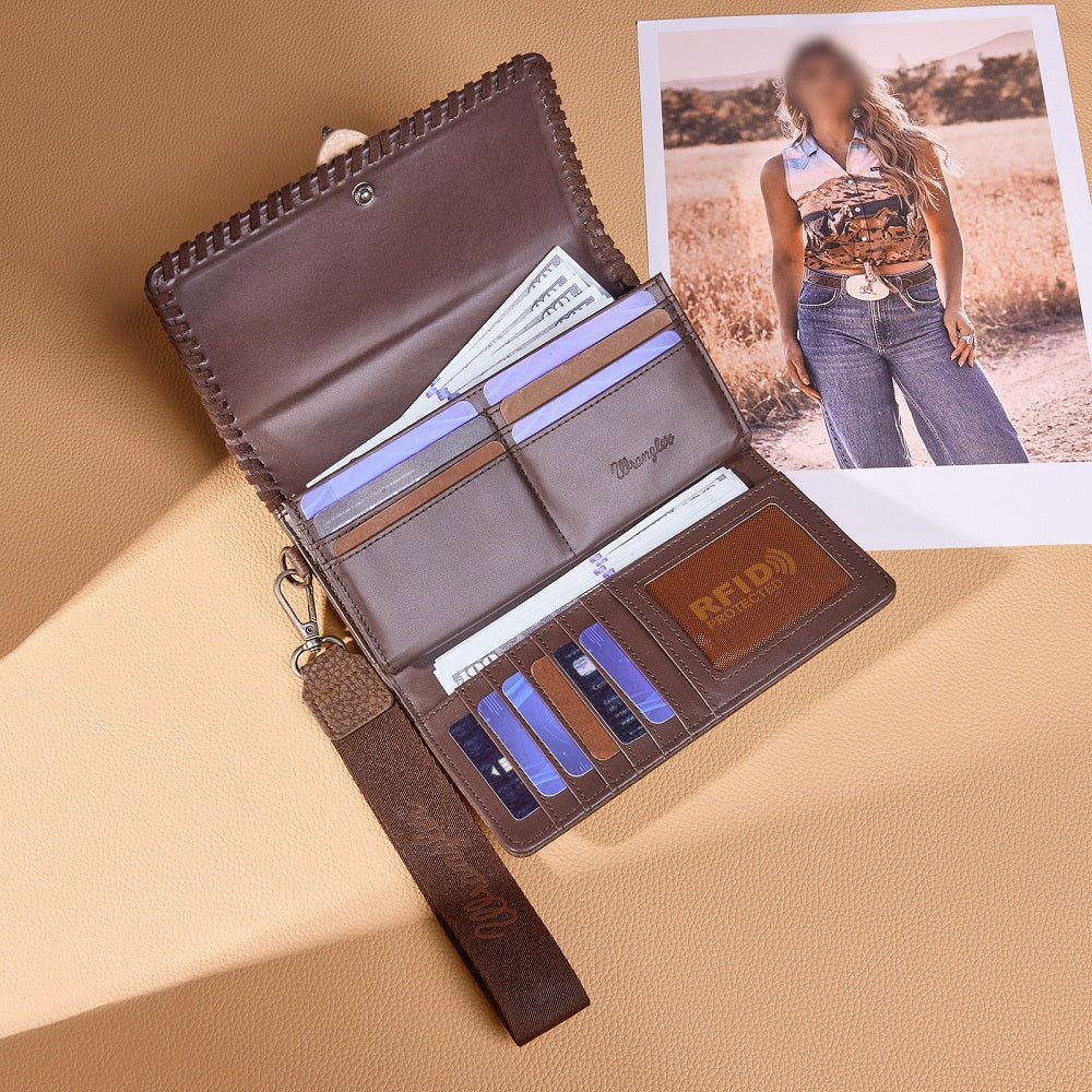 Wrangler Buckle Wristlet Wallet