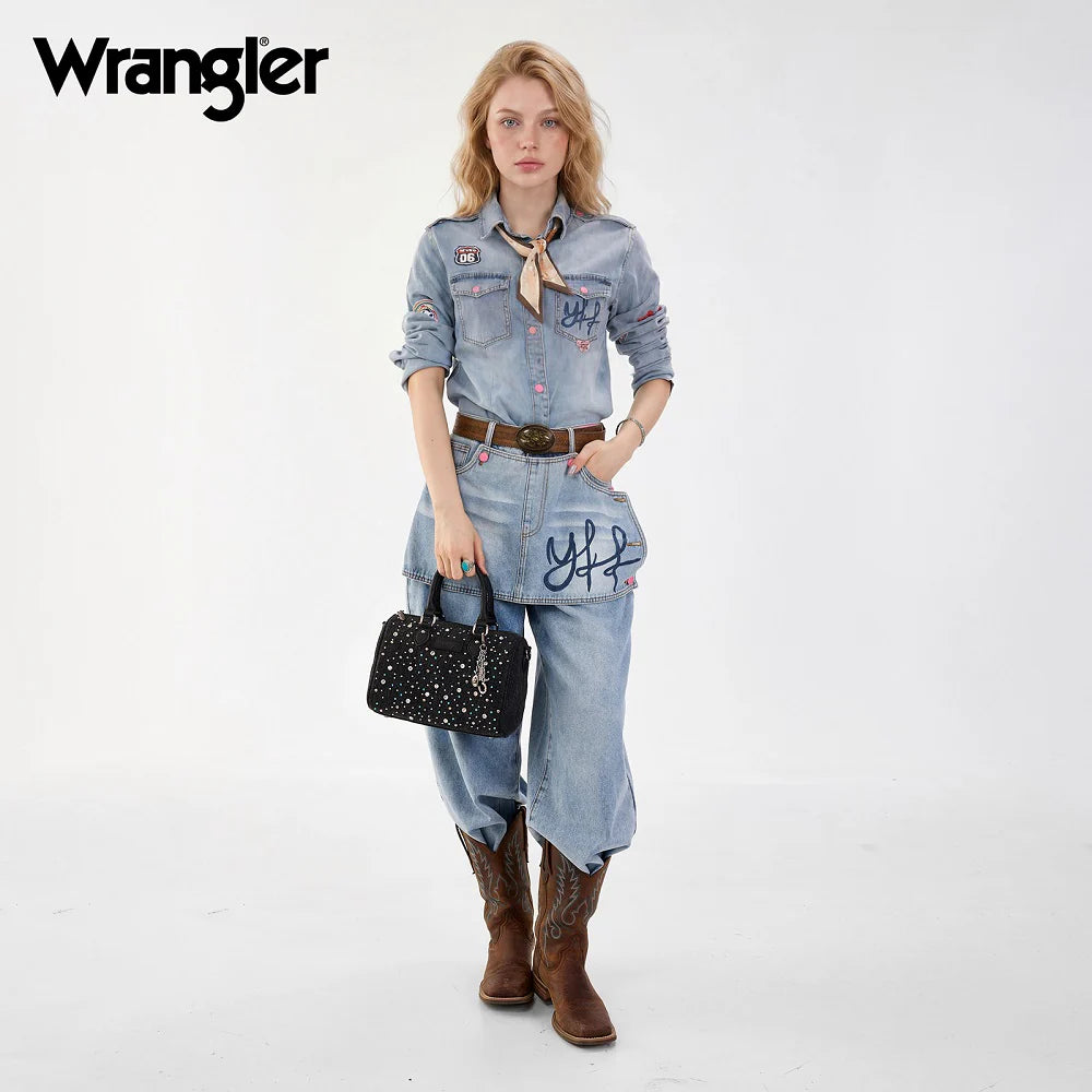 Wrangler Midnight Sky Boston Bag - Black
