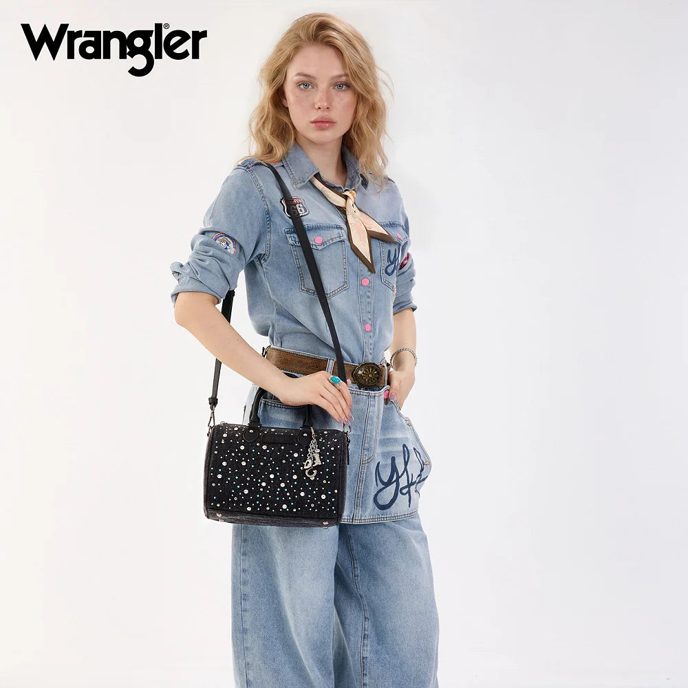 Wrangler Midnight Sky Boston Bag - Black