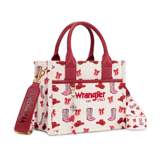 Western Print Cowgirl Tote Bag - Pink