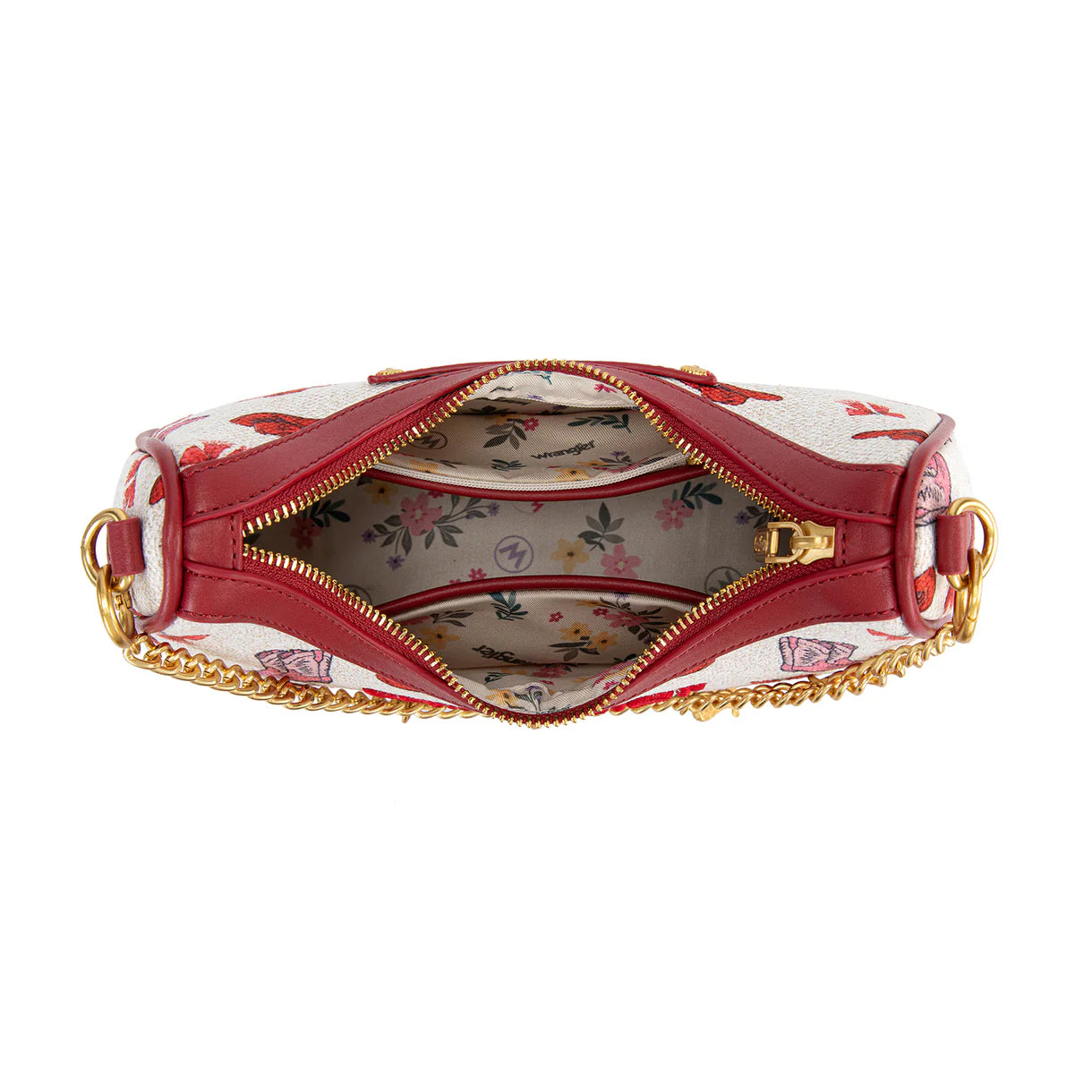 Western Cowgirl Print Shoulder Bag - Pink