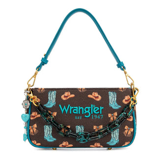 Western Cowgirl Chain Shoulder Bag - Coffee