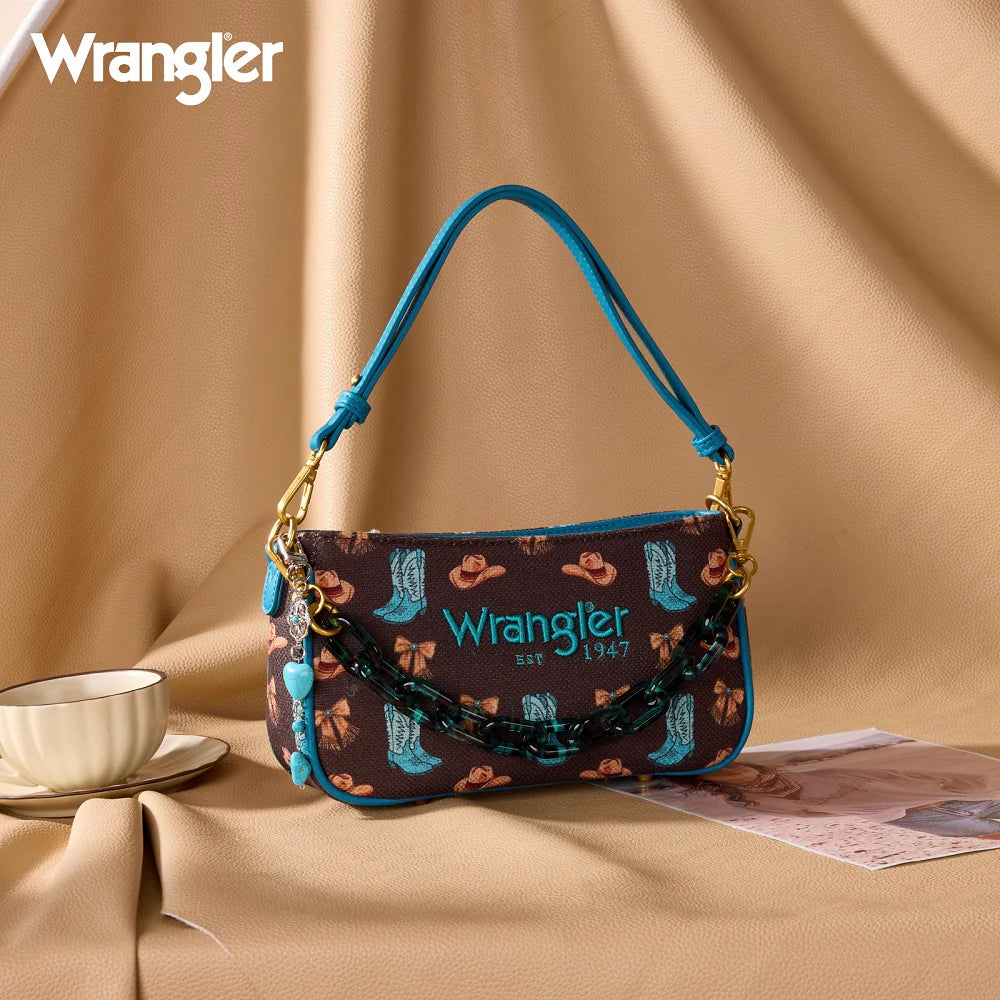 Western Cowgirl Chain Shoulder Bag - Coffee