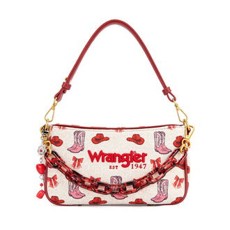 Western Cowgirl Chain Shoulder Bag - Pink