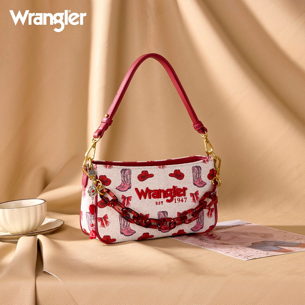 Western Cowgirl Chain Shoulder Bag - Pink