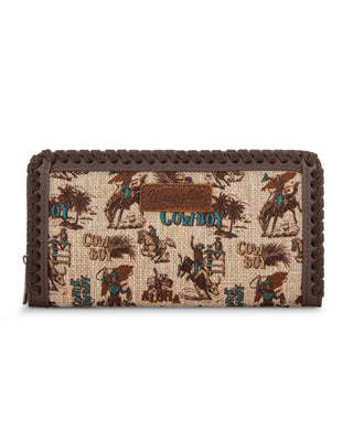 Wrangler Vintage Cowboy Print Wallet