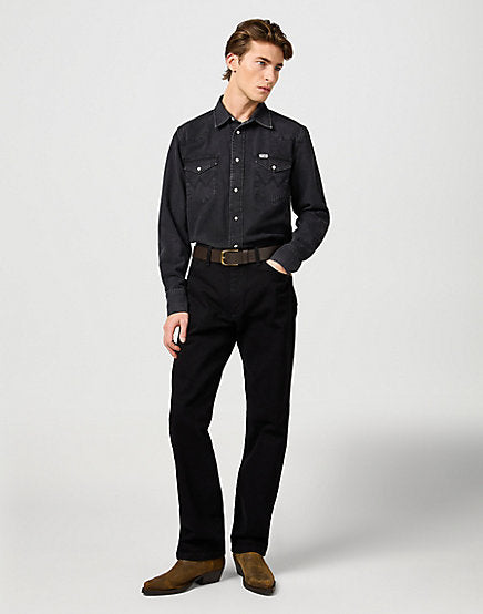 Wrangler Western Shirt - Rinse Black