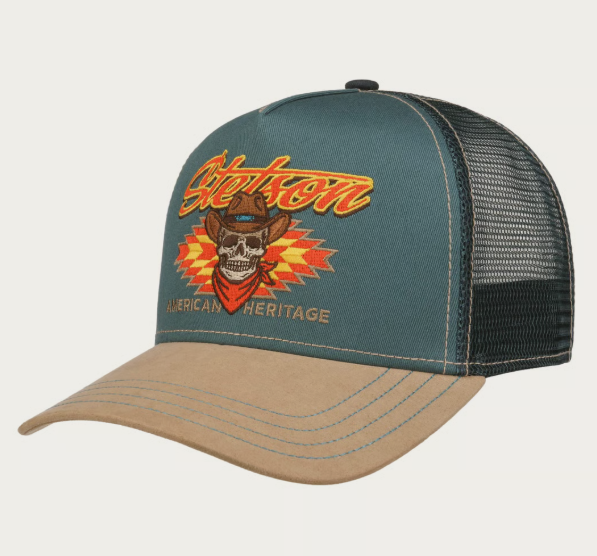 Western Skull Trucker Cap