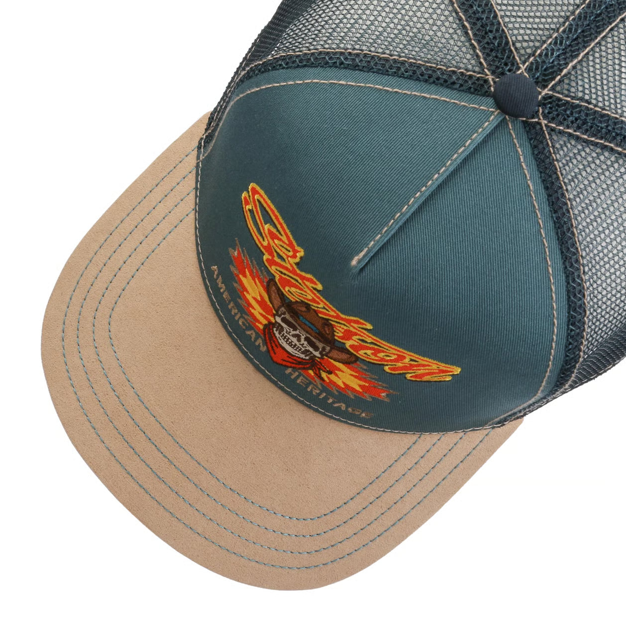 Western Skull Trucker Cap