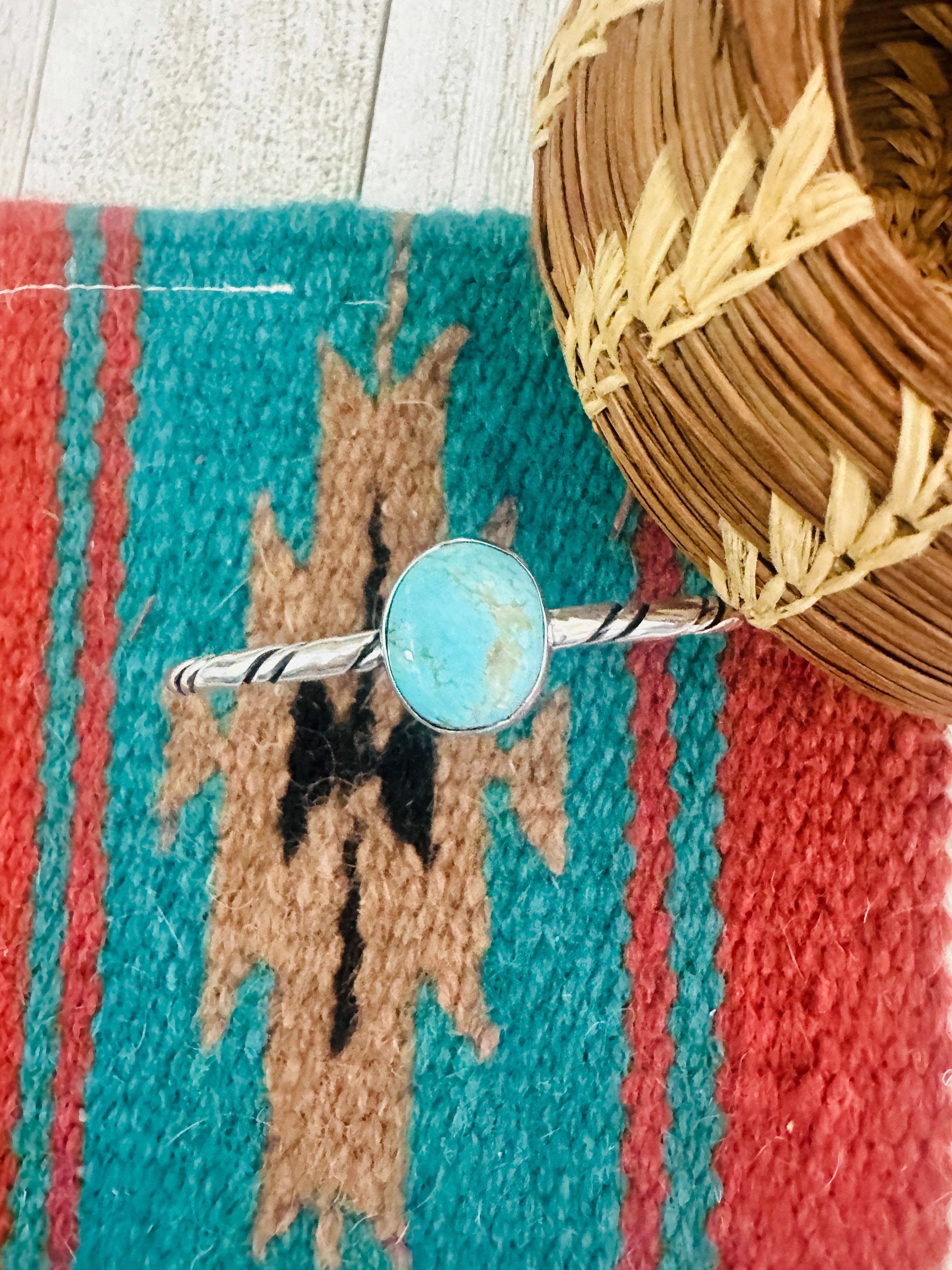 Navajo Turquoise & Sterling Silver Bangle